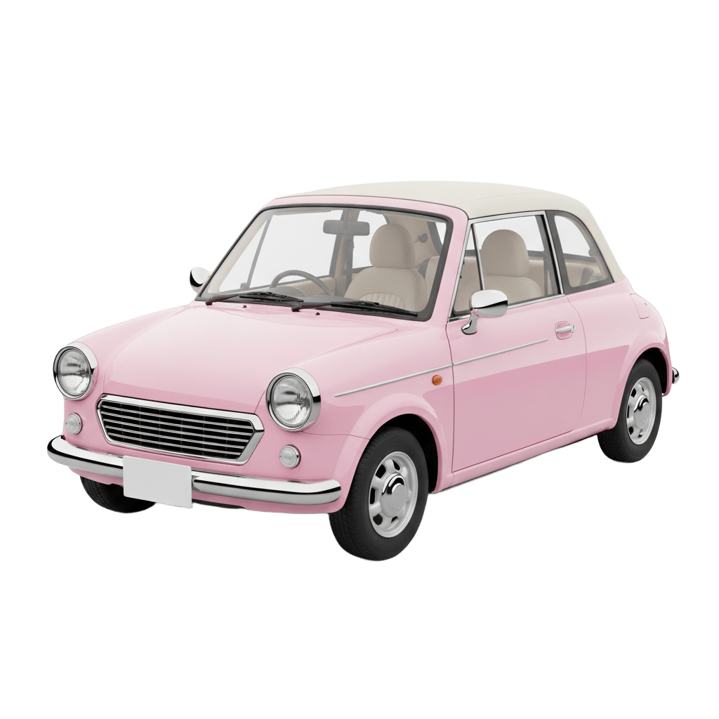 かわいいクラシックカーのおもちゃ